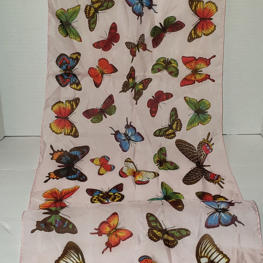 Butterfly Scarf Wrap Boho Light Dark Acadamia